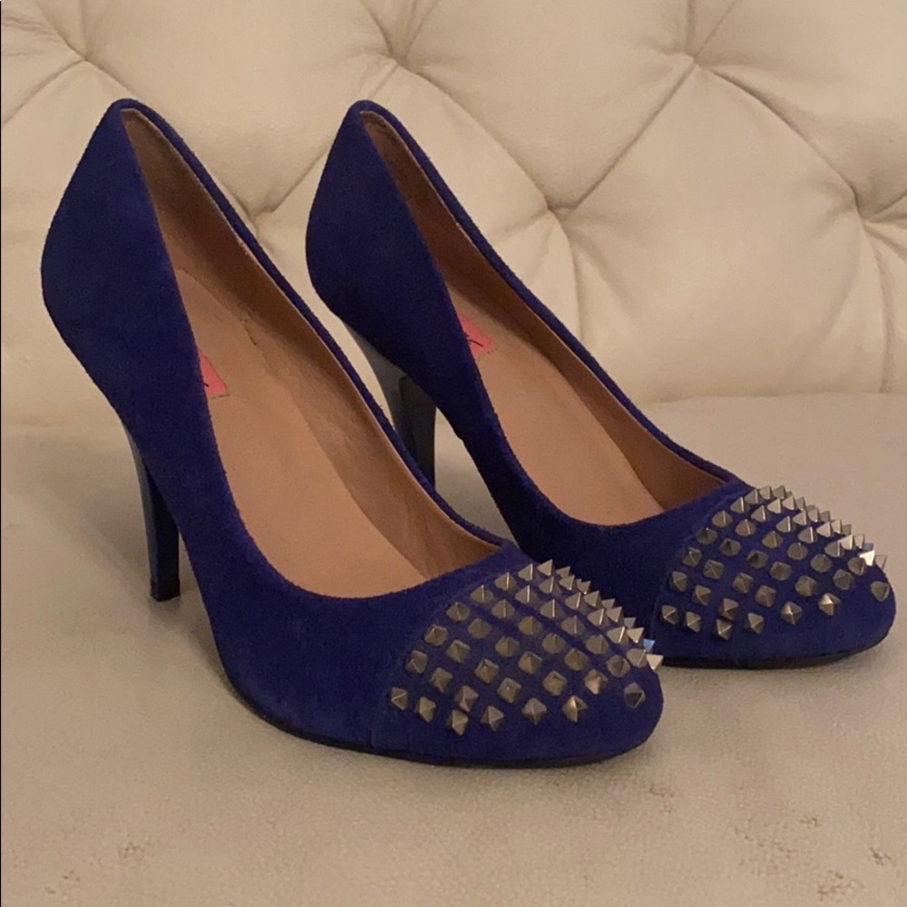 Betsy Johnson Turquoise Blue Studded Heels